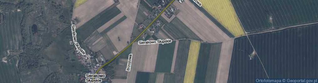 Zdjęcie satelitarne Sierakowo Słupskie ul.